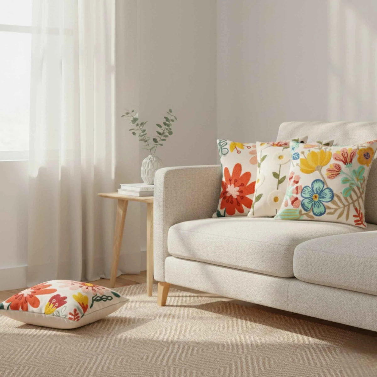 Coussins et housses de coussin : Housse de Coussin Carrée Moderne Accessoires De Maison dans de Marche Lino