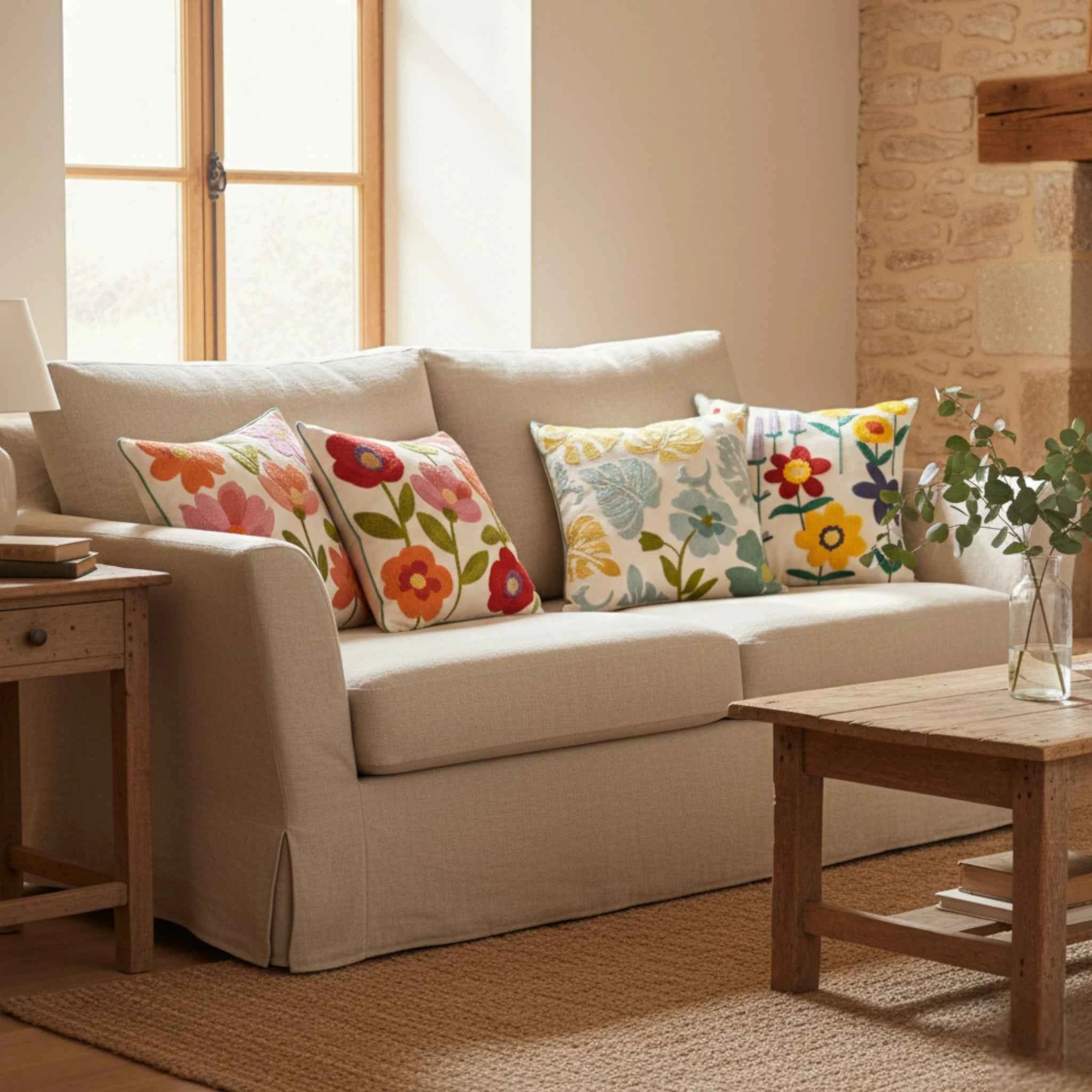 Coussins et housses de coussin : Housse de Coussin Carrée Moderne Accessoires De Maison dans de Marche Lino