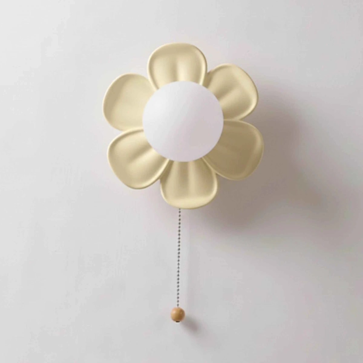 Éclairage : Applique Murale LED Fleur Design Moderne, Éclairage Intérieur Décoratif Blanc Chaud dans Jaune de Marche Lino