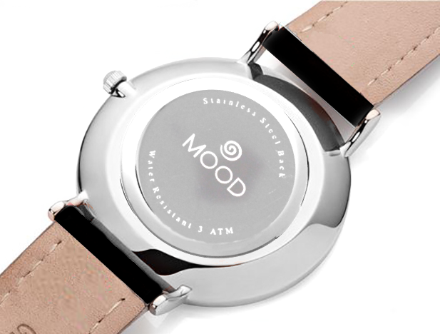 Montre personnalisée famille Acier – Prénom & illustration, bracelet maille argentée