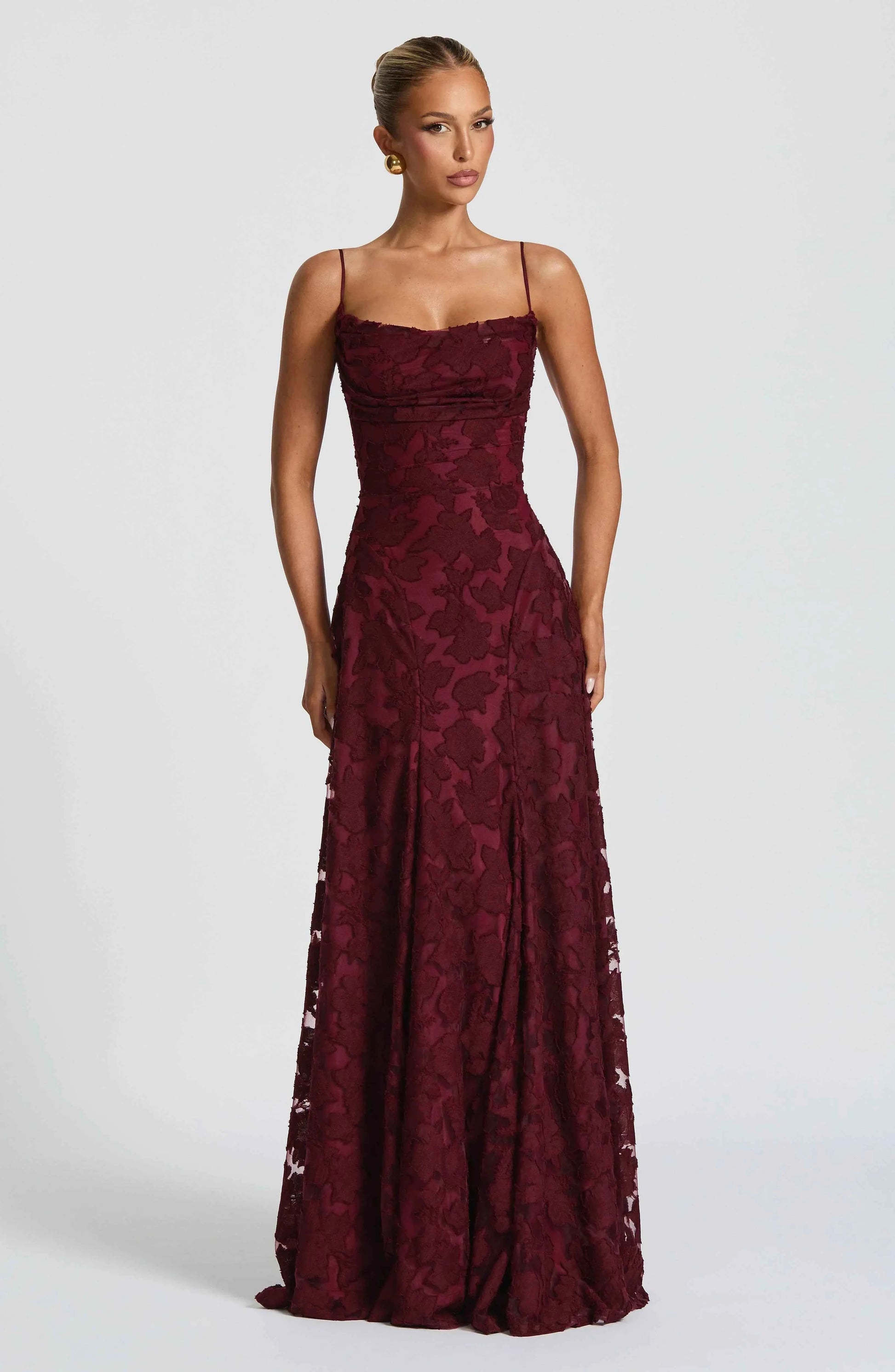 Aveline | Robe Longue Corset en Dentelle Élégante - Robe de Soirée Glamour