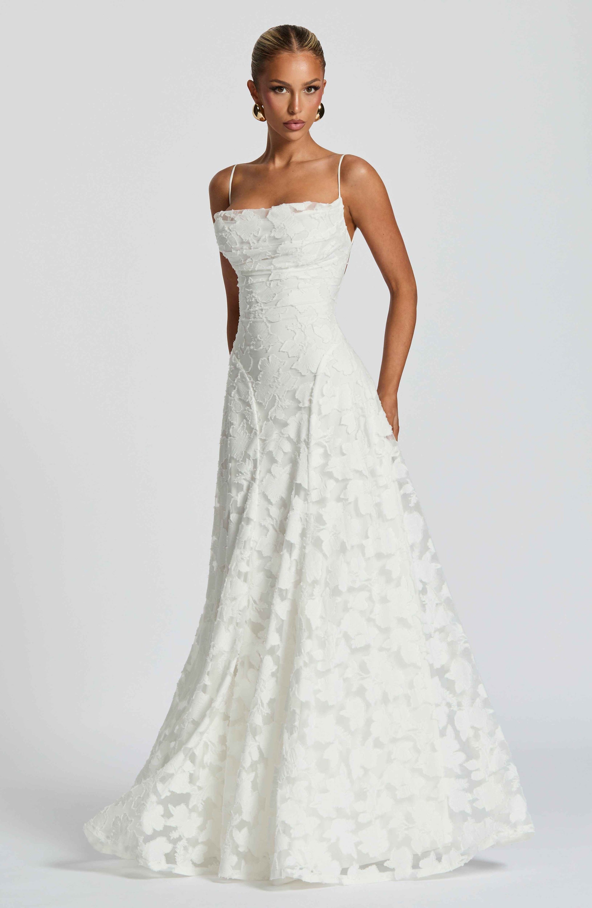 Aveline | Robe Longue Corset en Dentelle Élégante - Robe de Soirée Glamour
