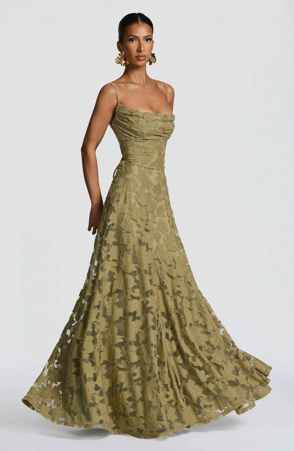 Aveline | Robe Longue Corset en Dentelle Élégante - Robe de Soirée Glamour