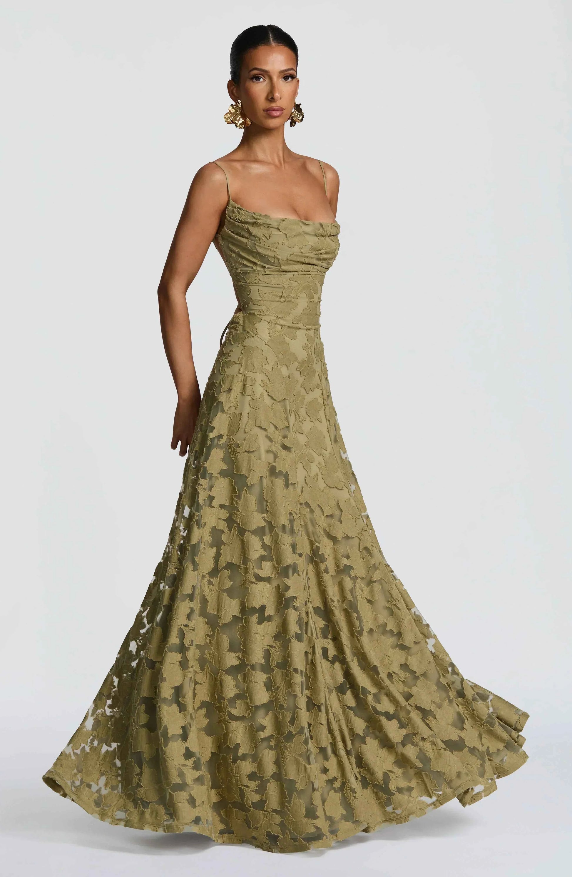 Aveline | Robe Longue Corset en Dentelle Élégante - Robe de Soirée Glamour