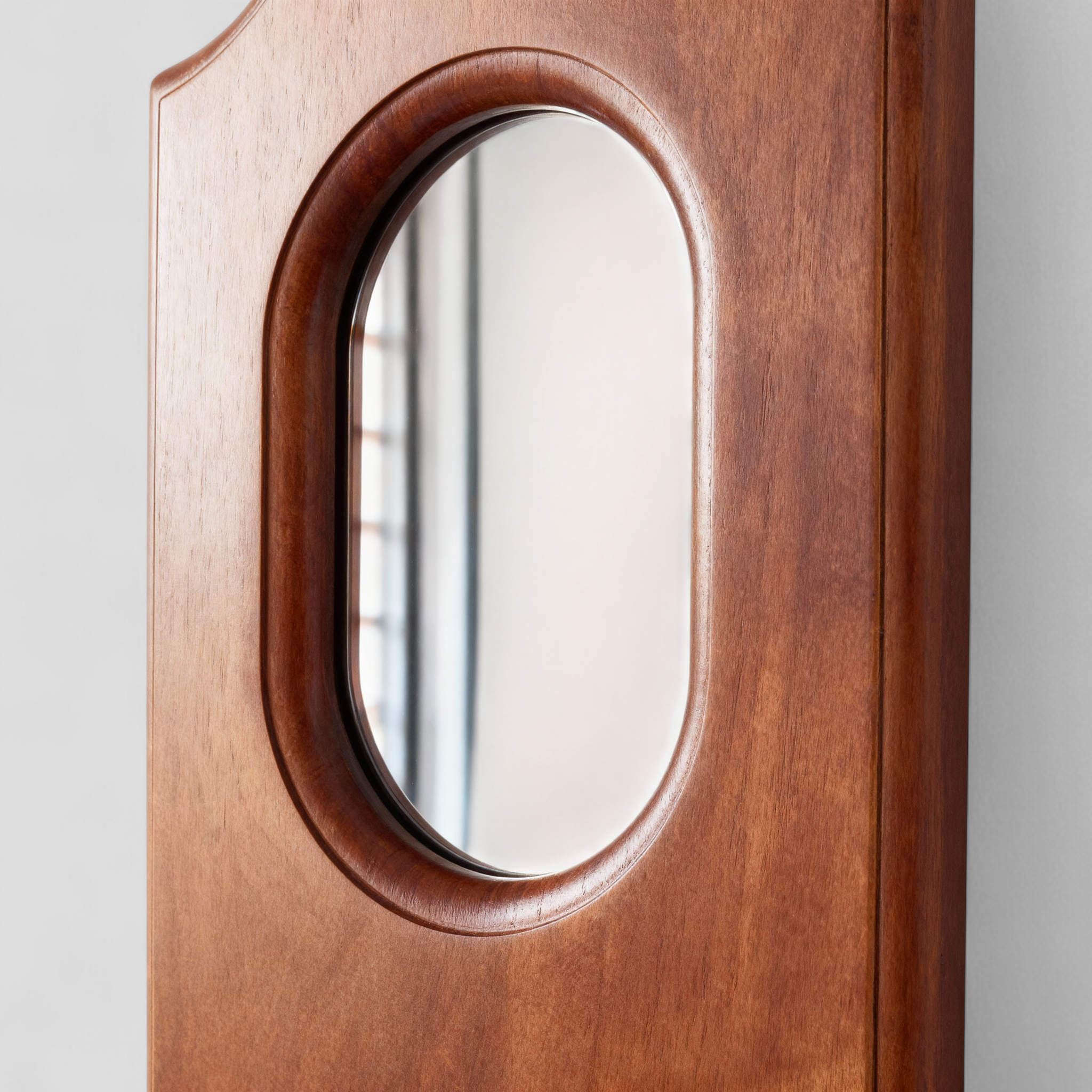Miroirs : Miroir Mural Vintage Multifonctionnel avec Étagère Bois dans de Marche Lino