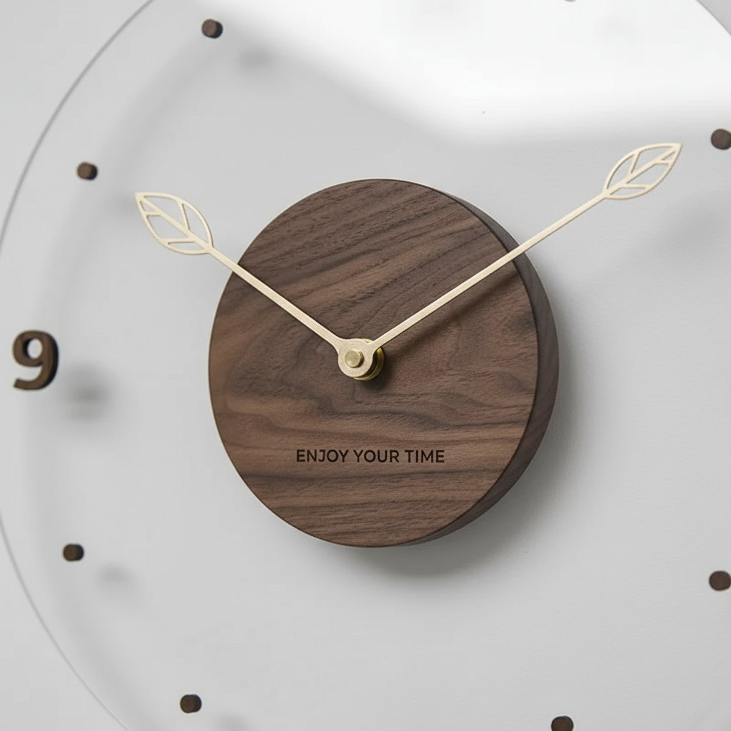 Watch Murale Minimaliste en Bois Horloges murales