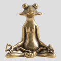 Brûleur D'encens en Laiton en Forme de Grenouille en Dentelle
