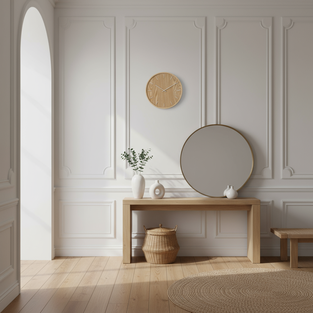 Horloge Murale en Bois au Design