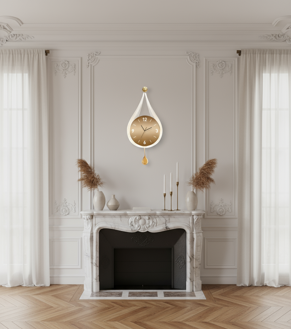 Horloge Murale Design Moderne pour Salon Verre