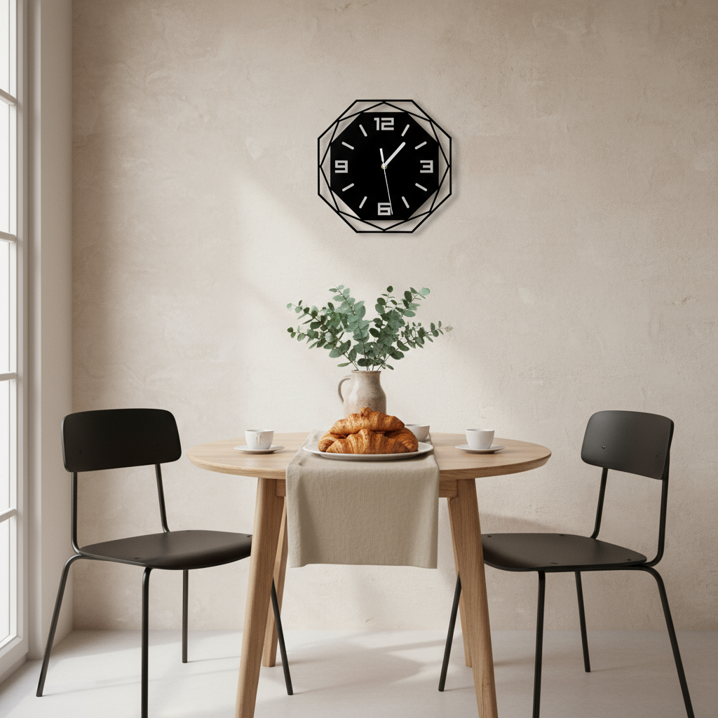 Horloge Murale Silencieuse au Design Minimaliste Acrylique