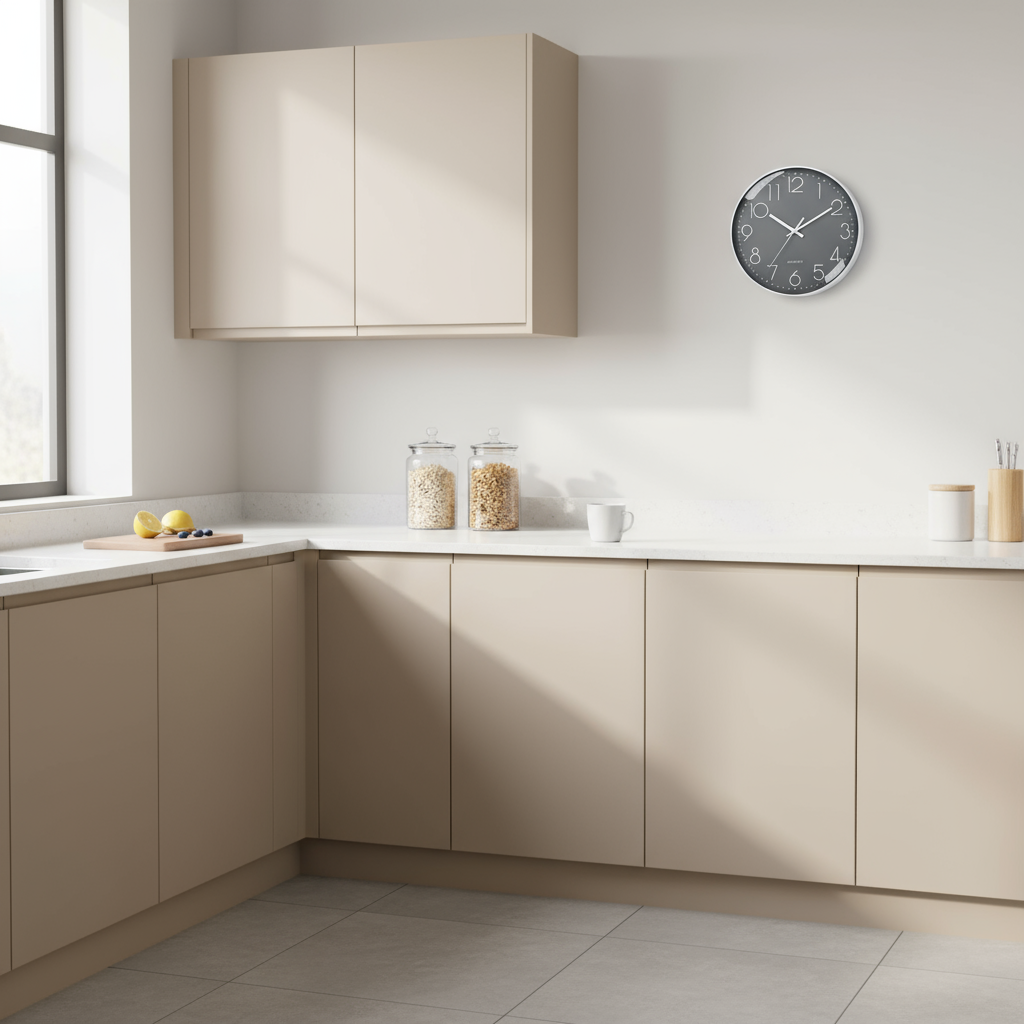 Horloge Murale Silencieuse Design Moderne Verre – 8 Pouces