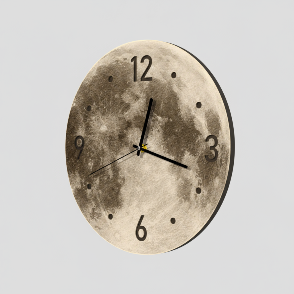 Horloge Murale LED 20 Pouces Métal