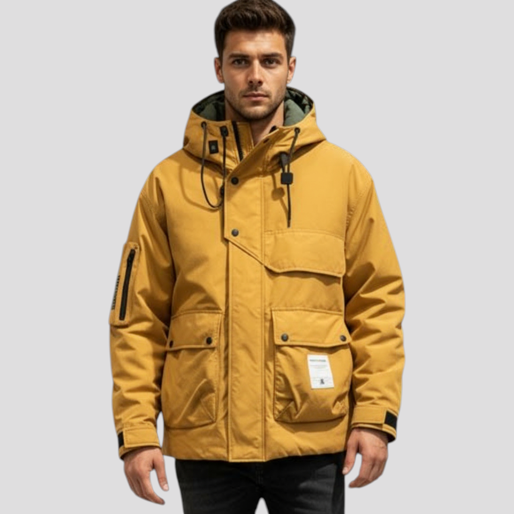 Parka : Parka Homme Victor - Manteau d'Hiver Chaud Imperméable Style Urbain dans de Marche Lino