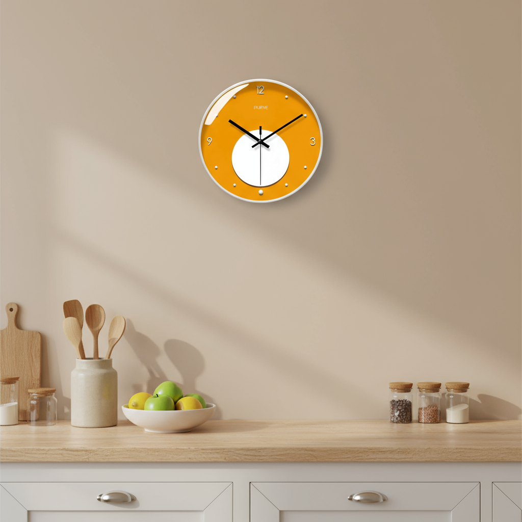 Horloges murales : Horloge Murale Design Quartz Silencieuse Moderne Minimaliste Grande Taille dans de Marche Lino