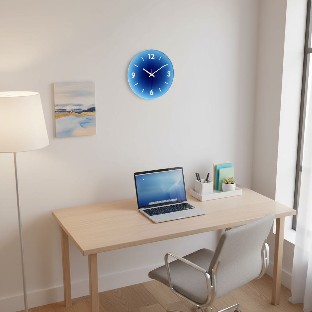 Horloge Murale en Verre