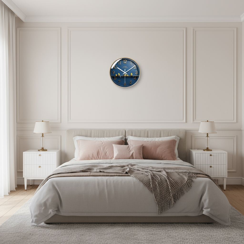 Horloge Murale Moderne et Silencieuse au Verre