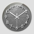 Horloge Murale Géométrique avec Cadre Circulaire Verre