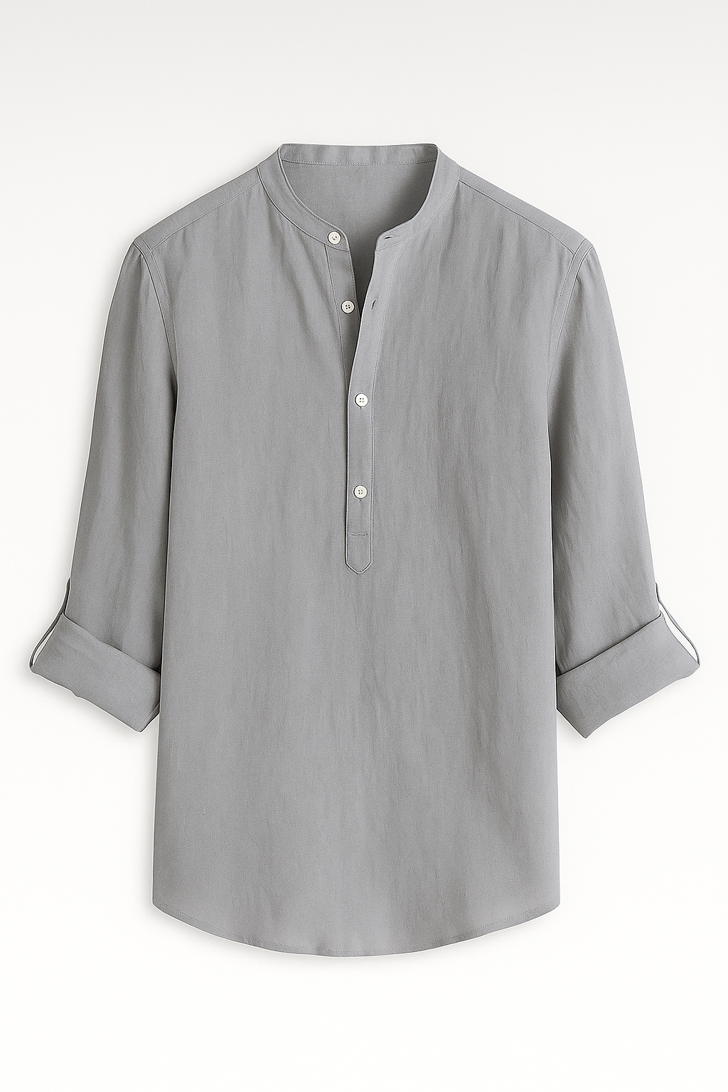 Chemise Homme Légère en Lin, Respirante, Manches Longues