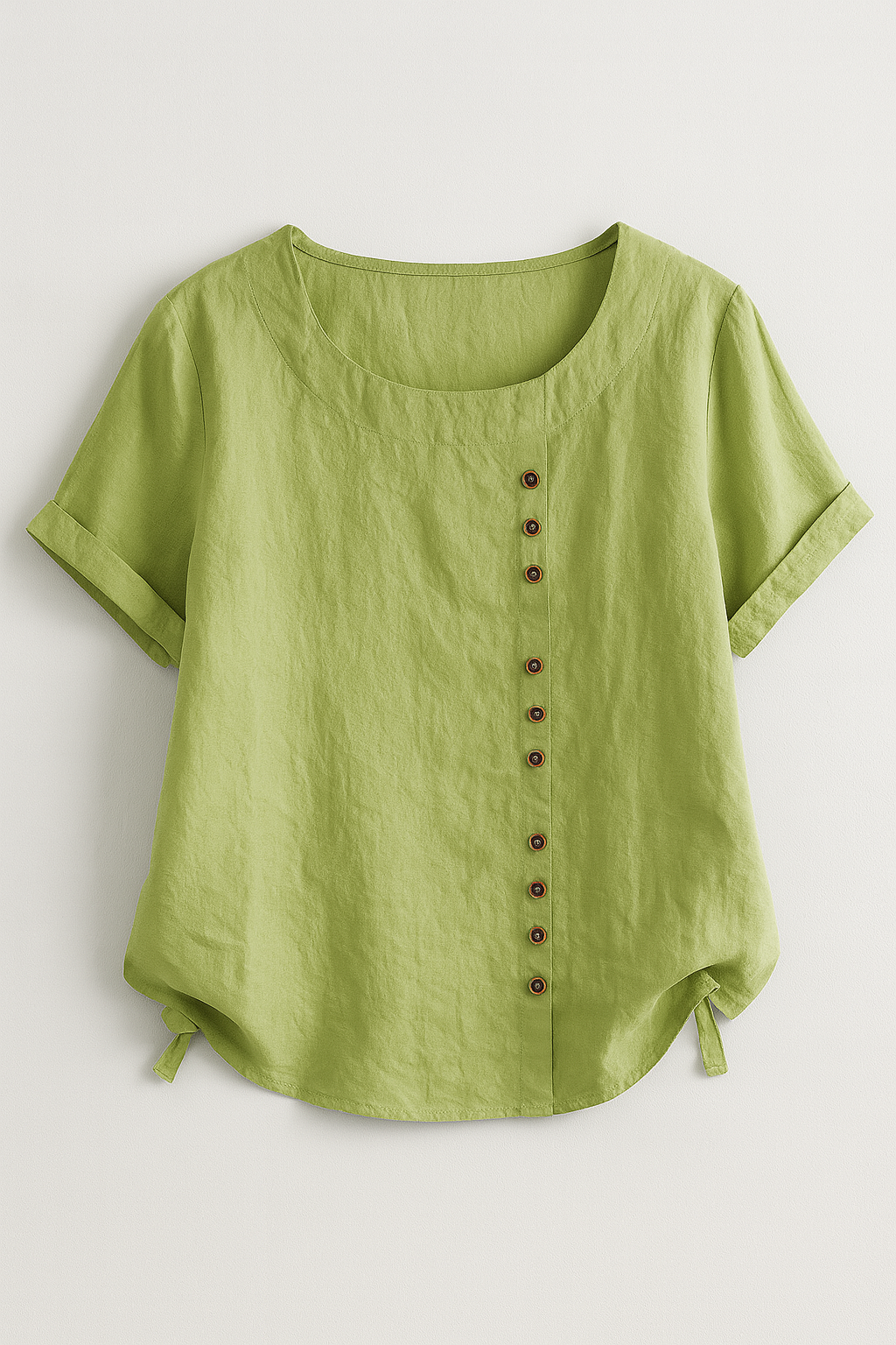Blouse en Lin Boutonnée pour Femme - Légère, Respirante et Élégante