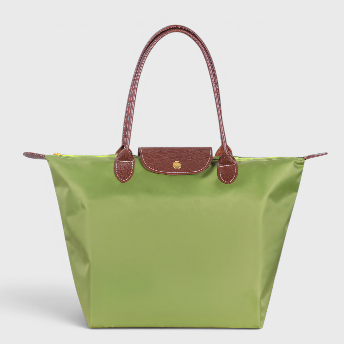 Handbag : Sac à Main en Nylon pour le Travail & le Quotidien – Spacieux, Élégant & Pratique dans Vert Clair de Marche Lino