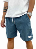 Heren Shorts met Elastische Taille en Koordjes, Relaxed Fit