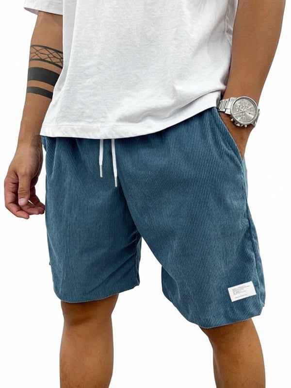 male shorts : Short Homme à Taille Élastique et Cordons - Coupe Décontractée dans de Laarhout Mode