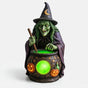 Lampe de Table Chaudron de Sorcière en Résine avec LED Vert Néon