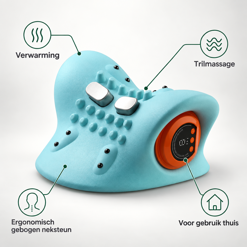 Gezondheid en persoonlijke verzorging > Persoonlijke verzorging > Massage en ontspanning > Massageapparaten > Massagekussens : Masseur de Nuque Électrique avec Chaleur et Vibration dans de Roselva