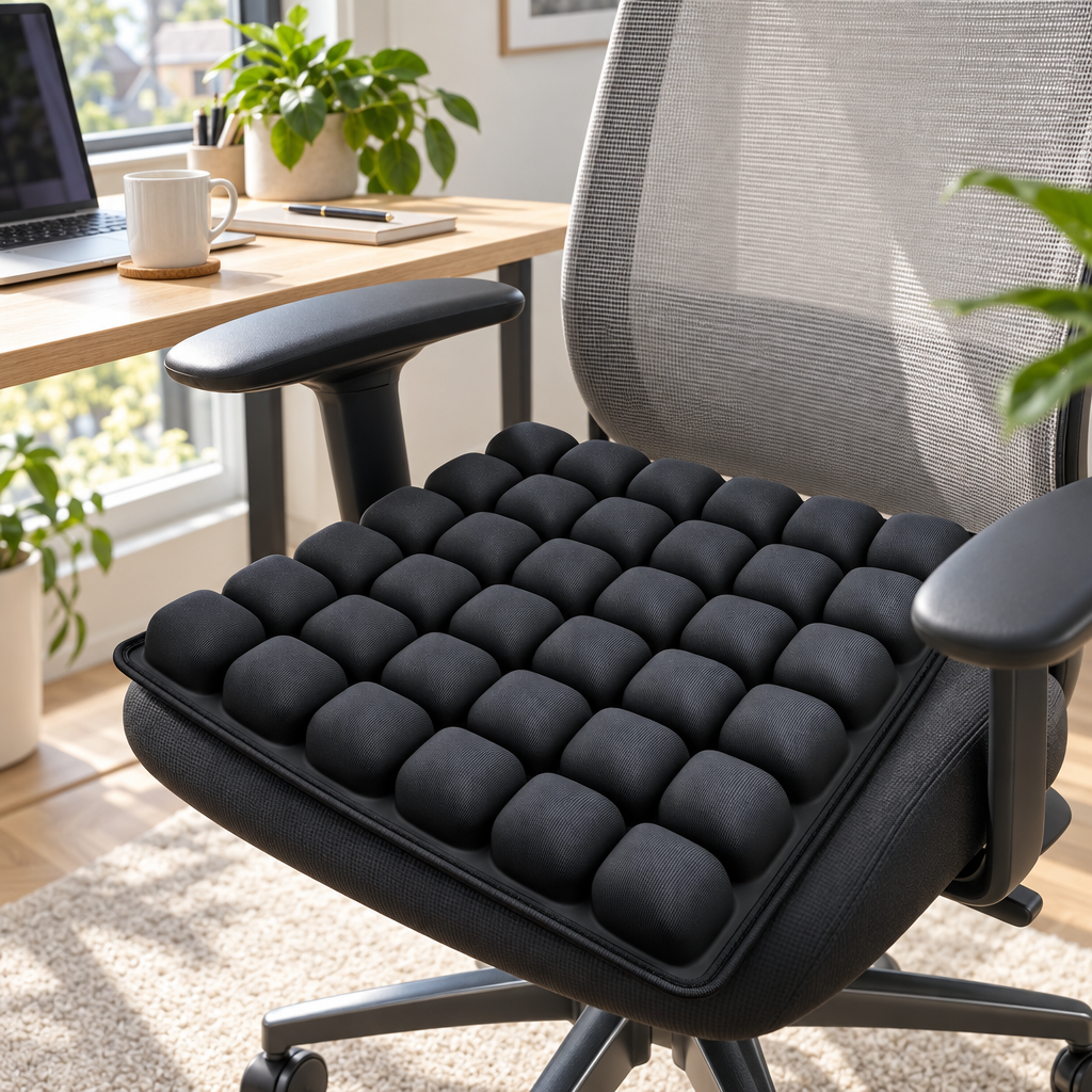 Meubelen > Stoelaccessoires : Coussin de Siège Gonflable - Coussin d'Air Ergonomique avec 36 Cellules d'Air dans de Roselva
