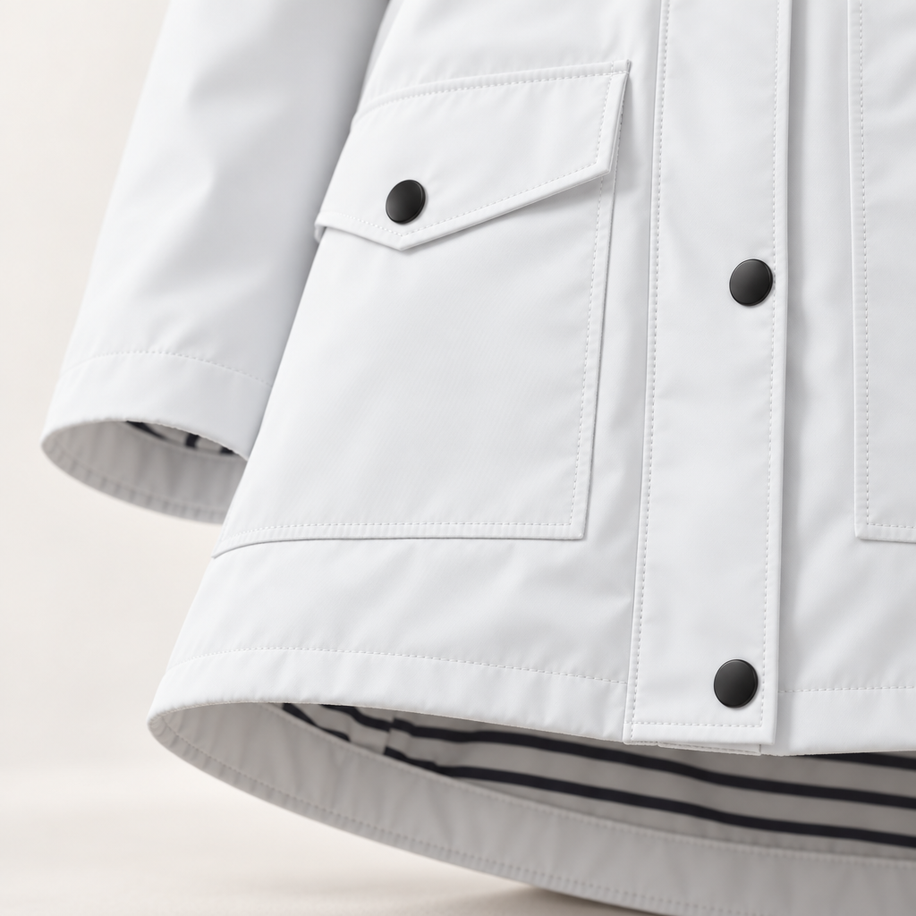 Jackets : Veste Légère à Capuche Femme avec Doublure Rayée dans de Roselva