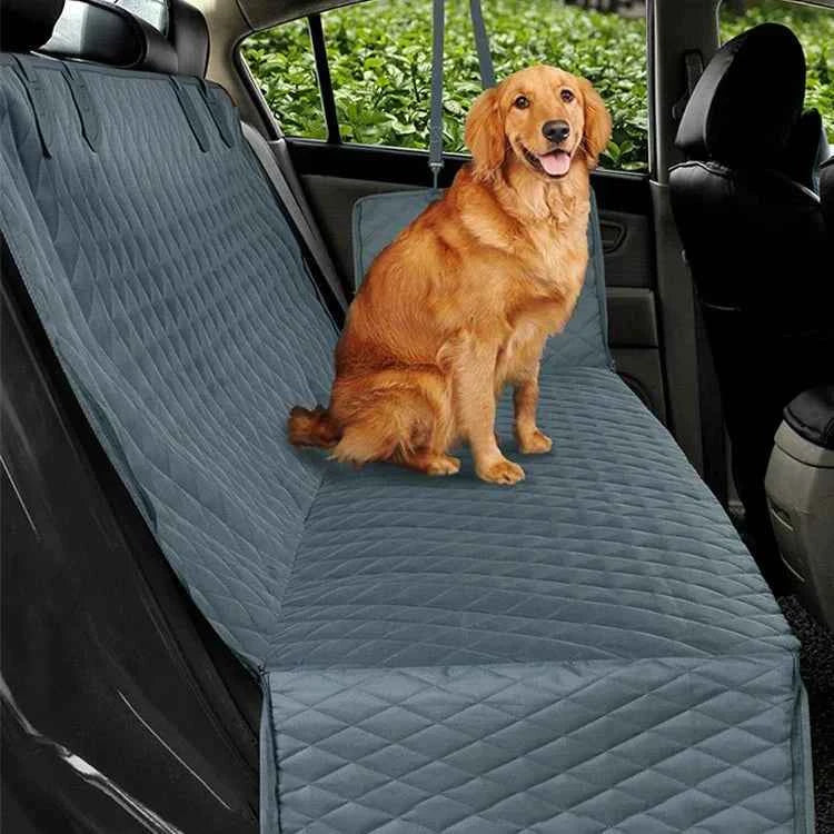 Housse de siège arrière de voiture pour chien noir - Protection sécurité - Oxford