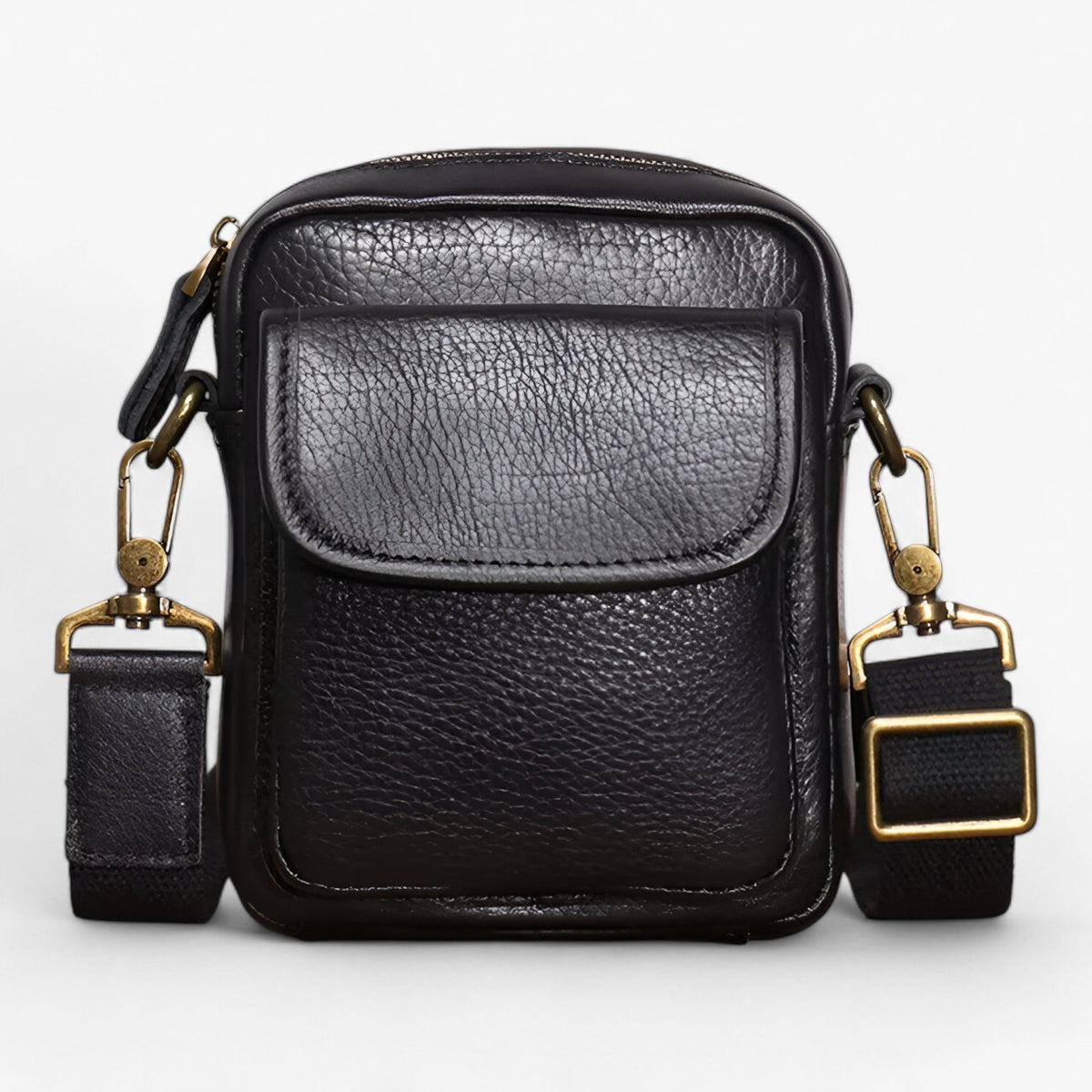 Bags : Petit Sac Bandoulière Homme Noir Premium du Quotidien dans de Roselva
