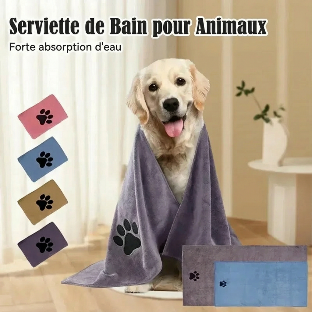 Serviette Douce Absorbante pour Animaux Accessoires Pour Chat
