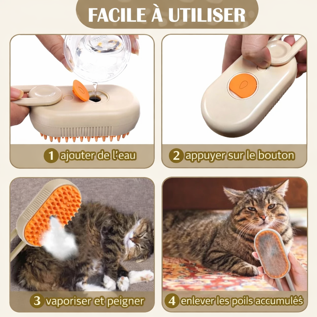 Outil de Toilettage 3 en 1 pour Animaux Accessoires Pour Animaux