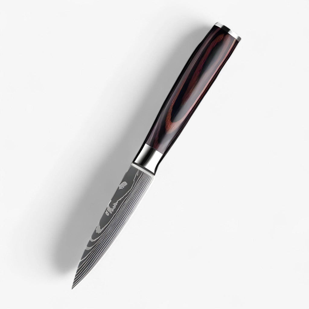 Set de 8 Calla couteaux de cuisine japonais en acier de Damas, extrêmement tranchants pour chefs professionnels