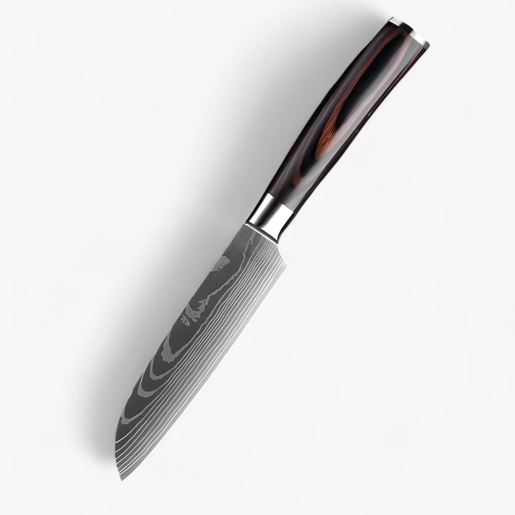 Ensemble de 8 couteaux de cuisine japonais Calla en acier Damas, extrêmement tranchants pour les chefs professionnels