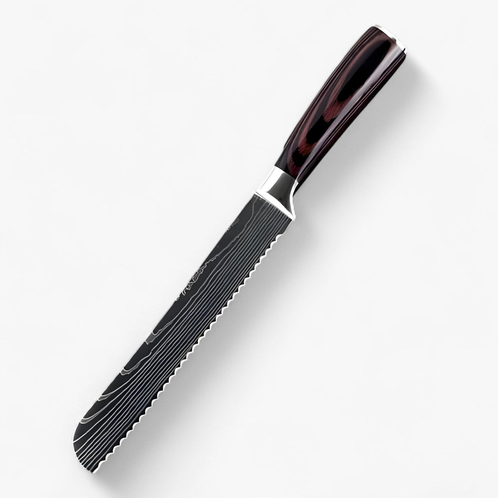 Ensemble de 8 couteaux de cuisine japonais Calla en acier Damas, extrêmement tranchants pour les chefs professionnels