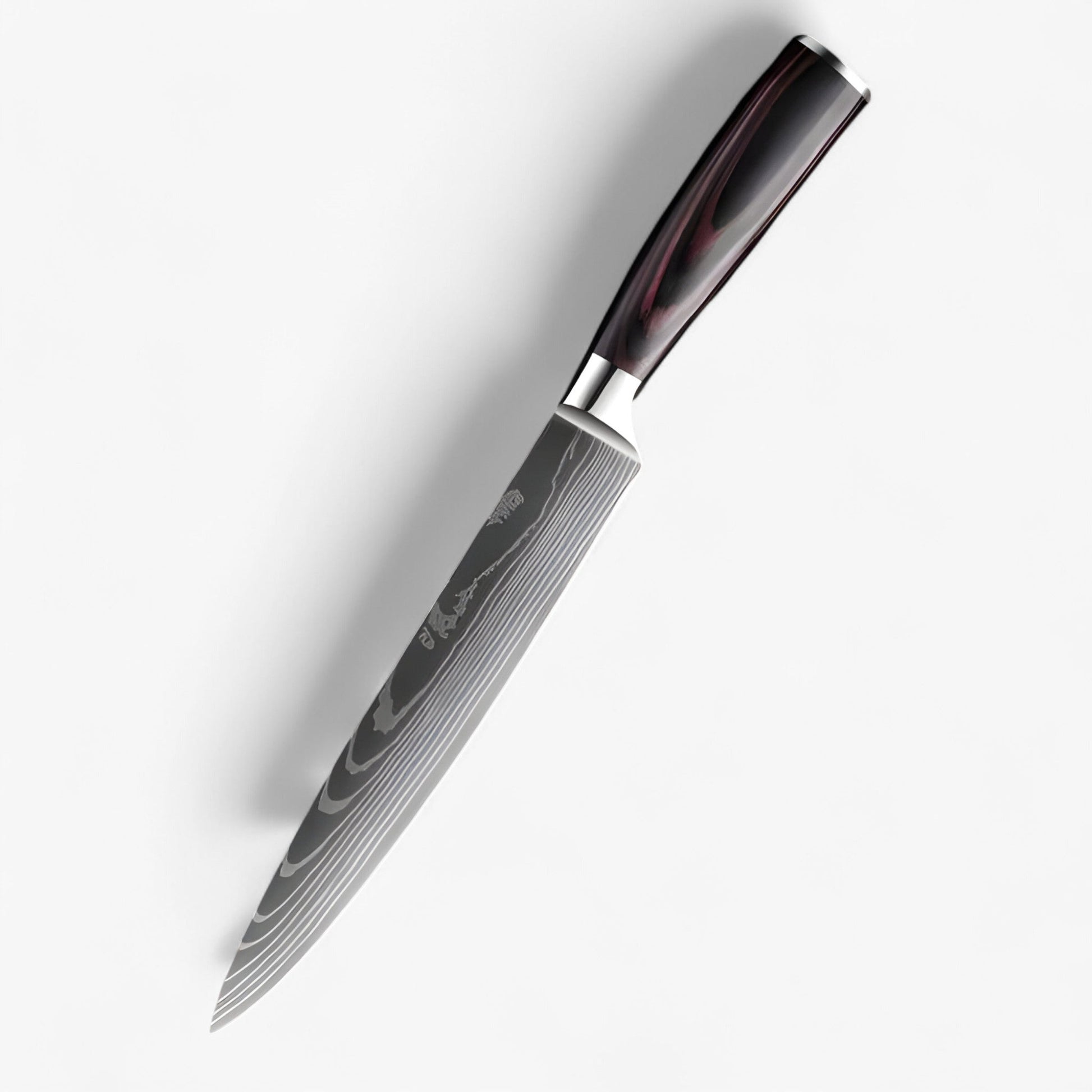 Set de 8 Calla couteaux de cuisine japonais en acier de Damas, extrêmement tranchants pour chefs professionnels