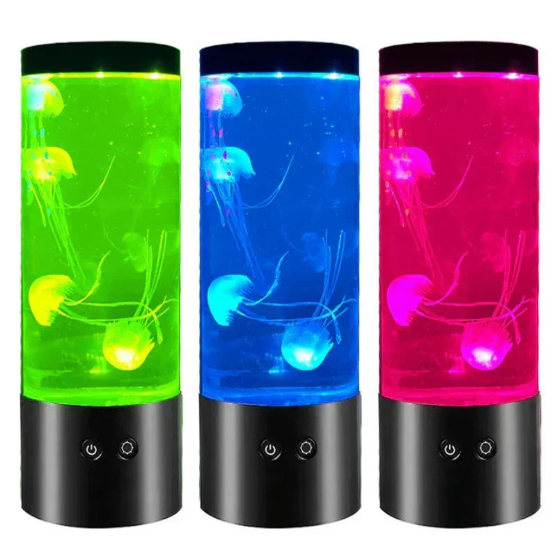 Lampe d'Ambiance LED Aquarium Méduse - Couleurs Changeantes