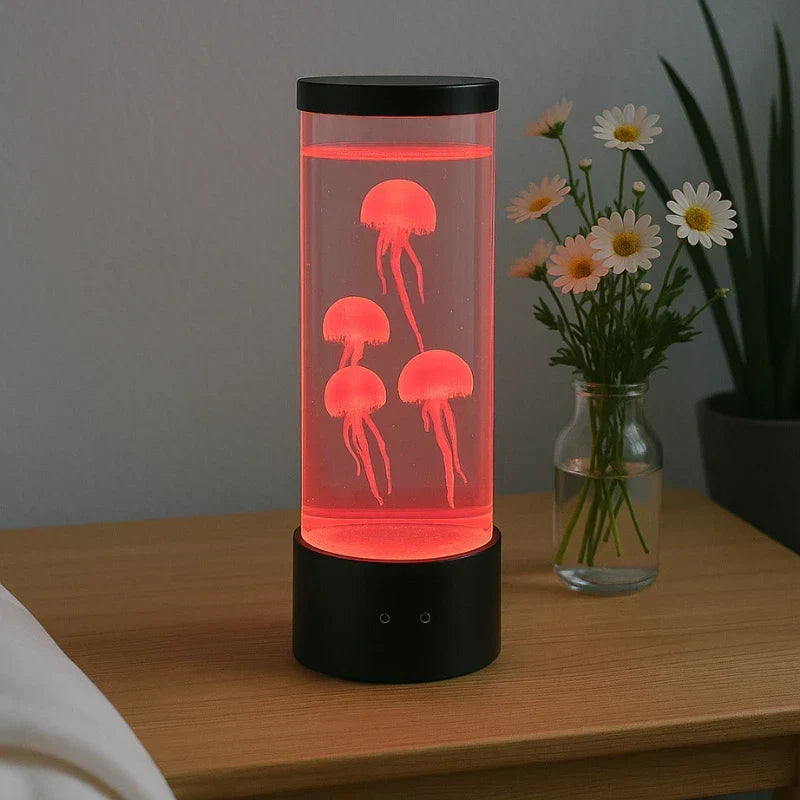 Lampe d'Ambiance LED Aquarium Méduse - Couleurs Changeantes