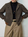 women's jacket : Veste Courte en Tweed Femme - Chic Sans Effort pour Automne et Hiver dans de Marche Lino