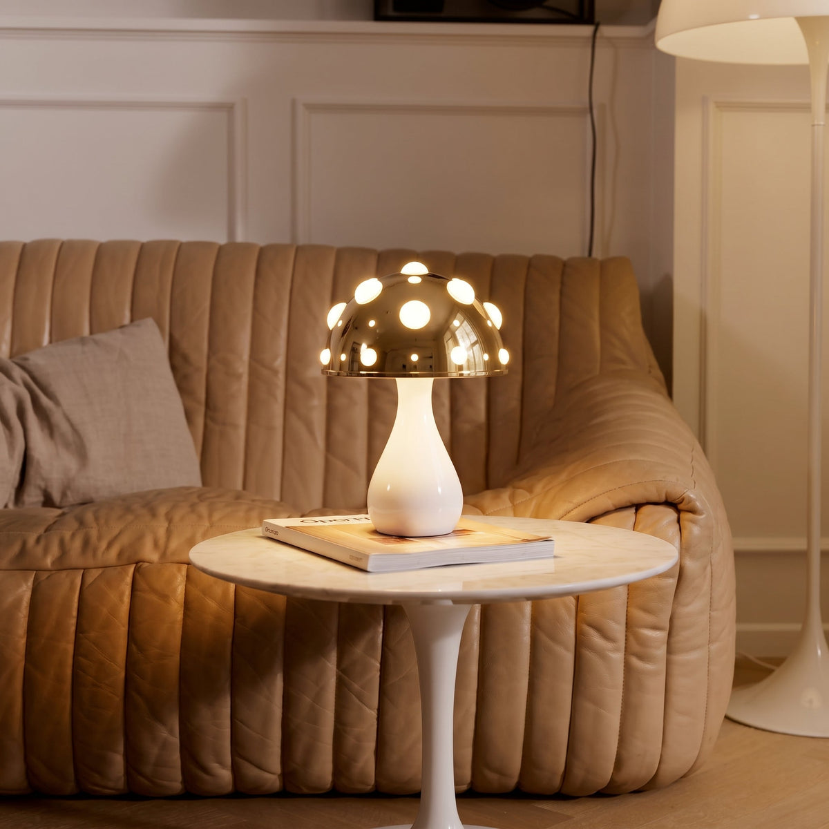Lampe de table Champignon - Design Moderne en Métal Dimmable