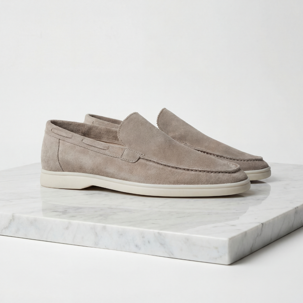 men loafers : Mocassins Homme Daim Classiques - Élégance Polyvalente & Confort dans Licht Beige de Lumeure
