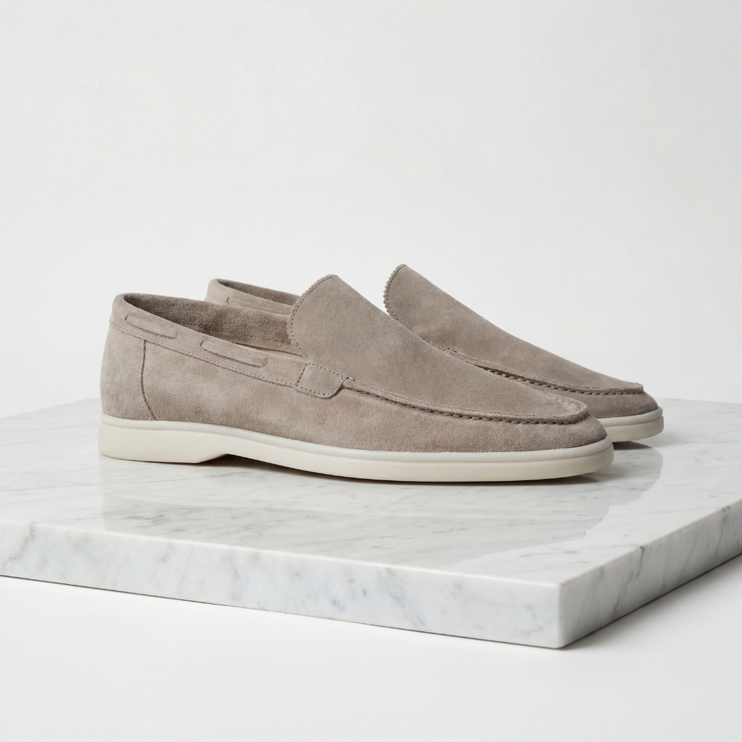 men loafers : Mocassins Homme Daim Classiques - Élégance Polyvalente & Confort dans Licht Beige de Lumeure