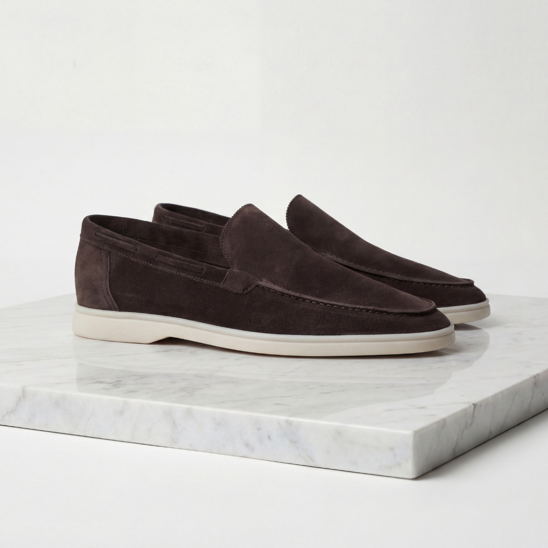 men loafers : Mocassins Homme Daim Classiques - Élégance Polyvalente & Confort dans Donker Bruin de Lumeure