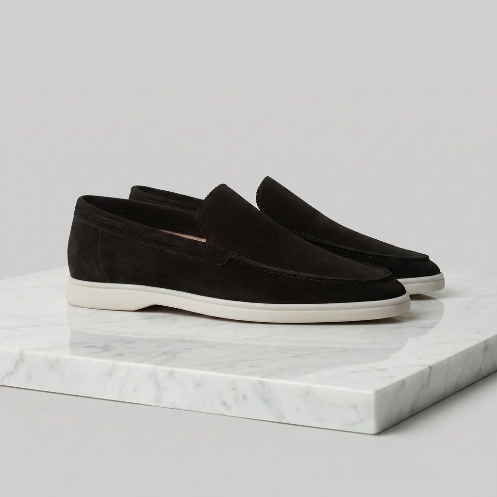 men loafers : Mocassins Homme Daim Classiques - Élégance Polyvalente & Confort dans Zwart de Lumeure