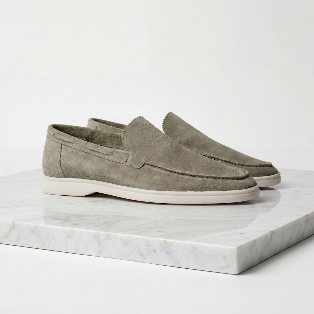 men loafers : Mocassins Homme Daim Classiques - Élégance Polyvalente & Confort dans Olijfgroen de Lumeure