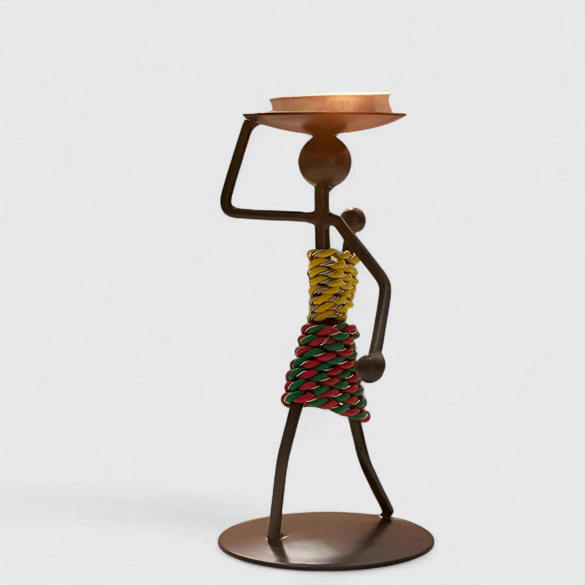 Supports de bougies : Bougeoir en Fer Métal pour une Décoration dans B de Marche Lino