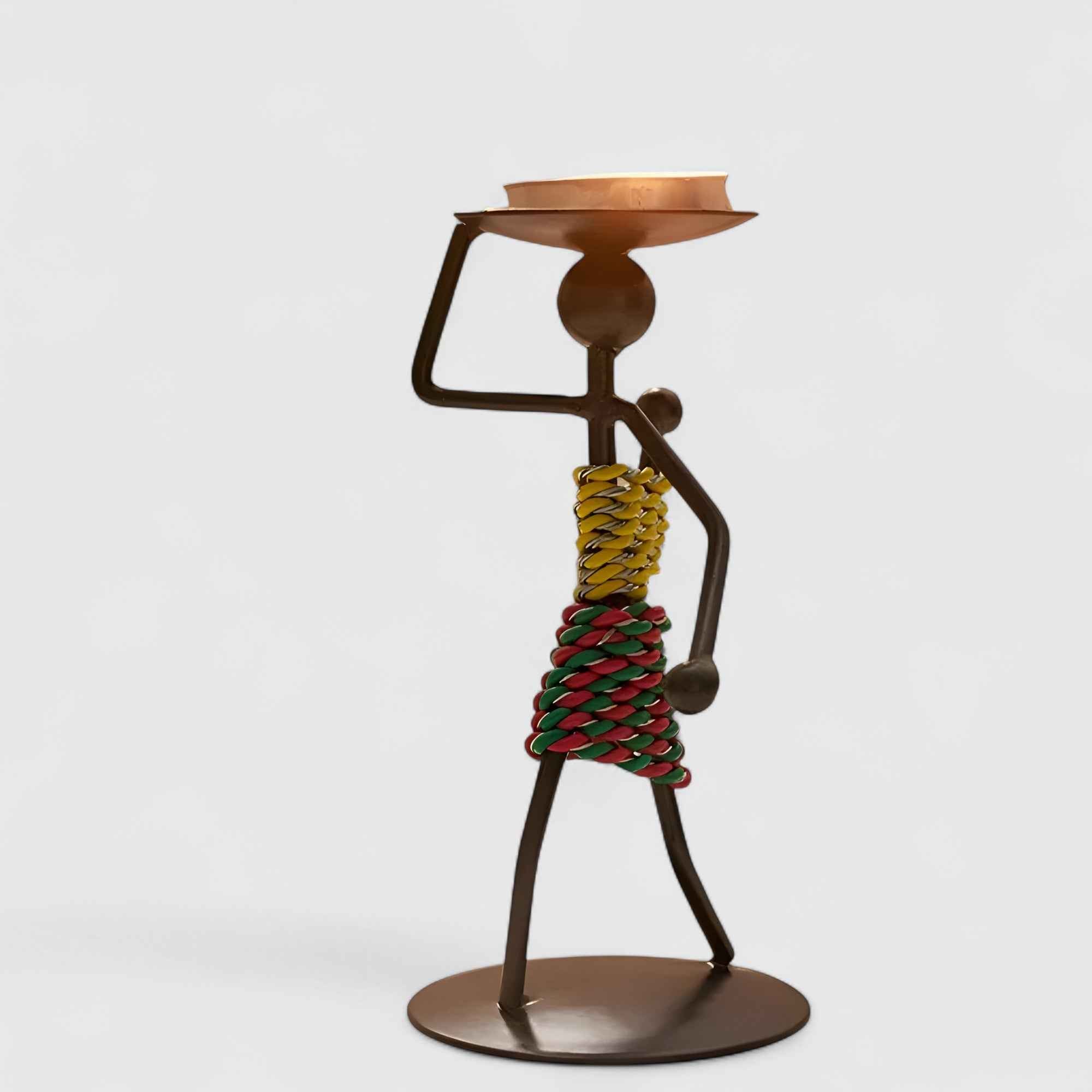 Supports de bougies : Bougeoir en Fer Métal pour une Décoration dans B de Marche Lino