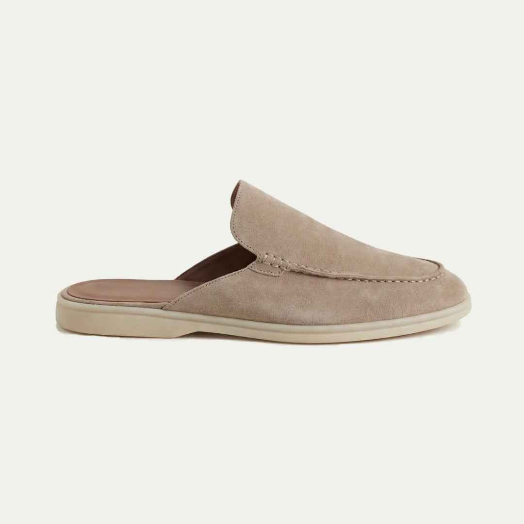 Sandales : Mules homme à enfiler dans Beige de Marche Lino
